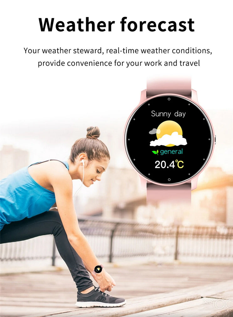 2025 Smart Watch Ladies: Chic Full-Touch Fitness & Fun Tracker