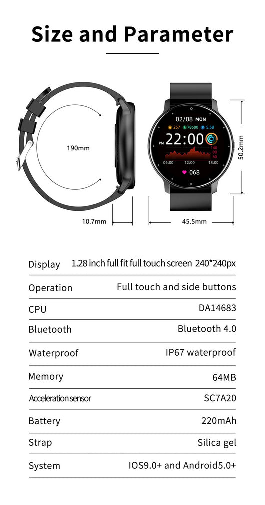 2025 Smart Watch Ladies: Chic Full-Touch Fitness & Fun Tracker
