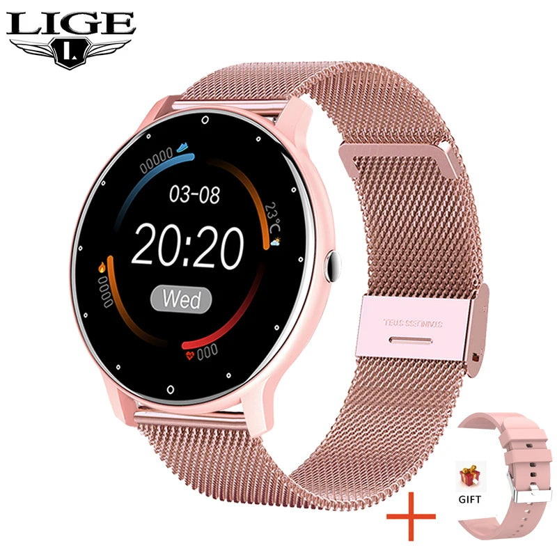 2025 Smart Watch Ladies: Chic Full-Touch Fitness & Fun Tracker