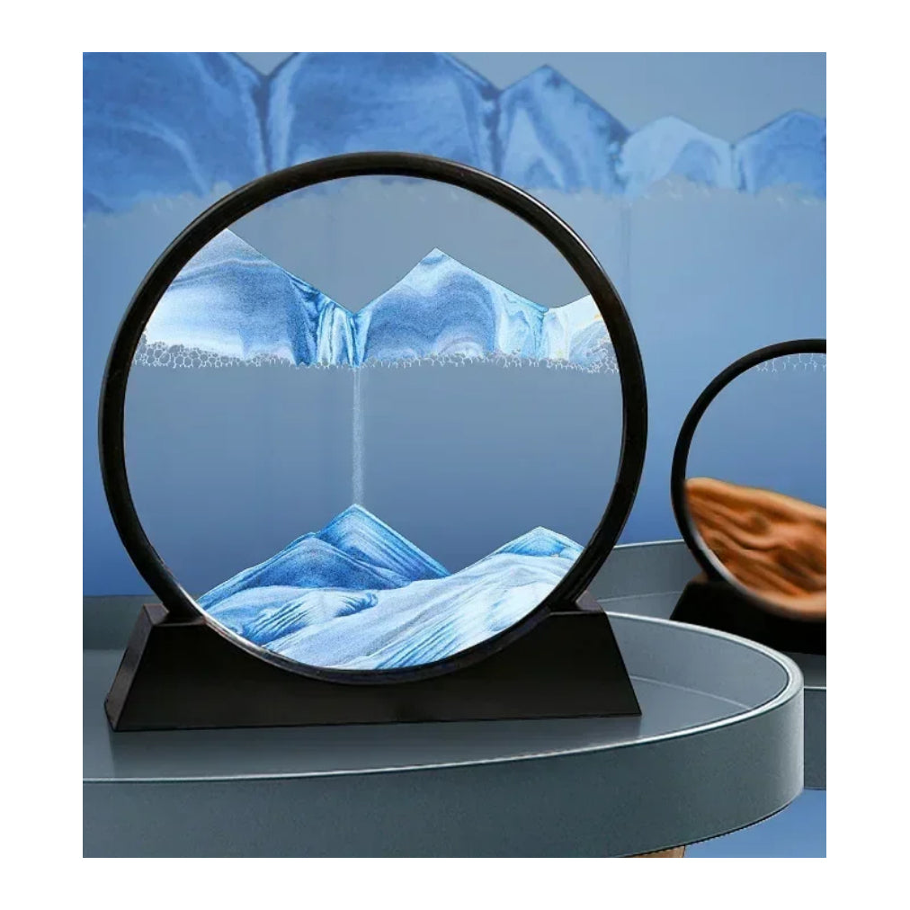Mesmerizing Moving 3D Sand Art: Tranquil Decor for Home & Office