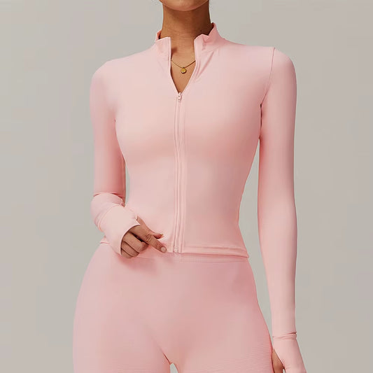 2025 New Womens Long Sleeve Yoga Shirts with Hoods