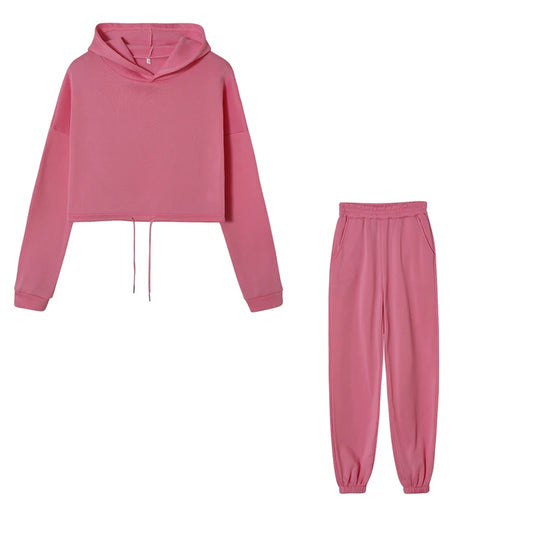 Sporty yet Chic, Waist-Defining, Long-Sleeve Top & Pants Set