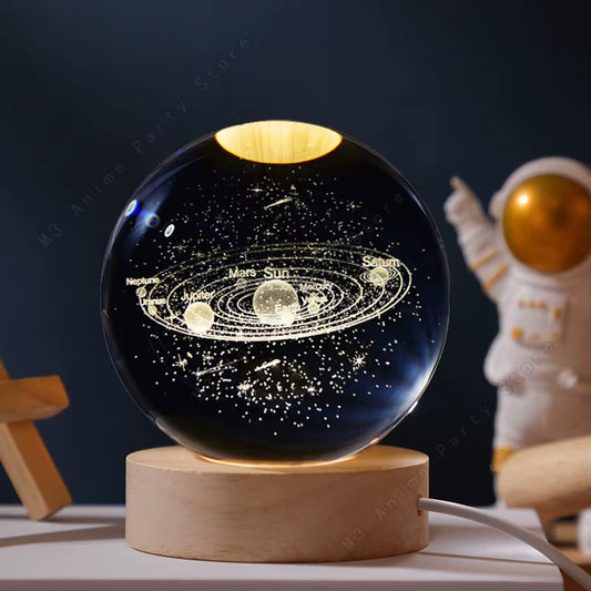 3D Crystal Ball Galaxy Lamp: Illuminate Your Cosmic Dreams