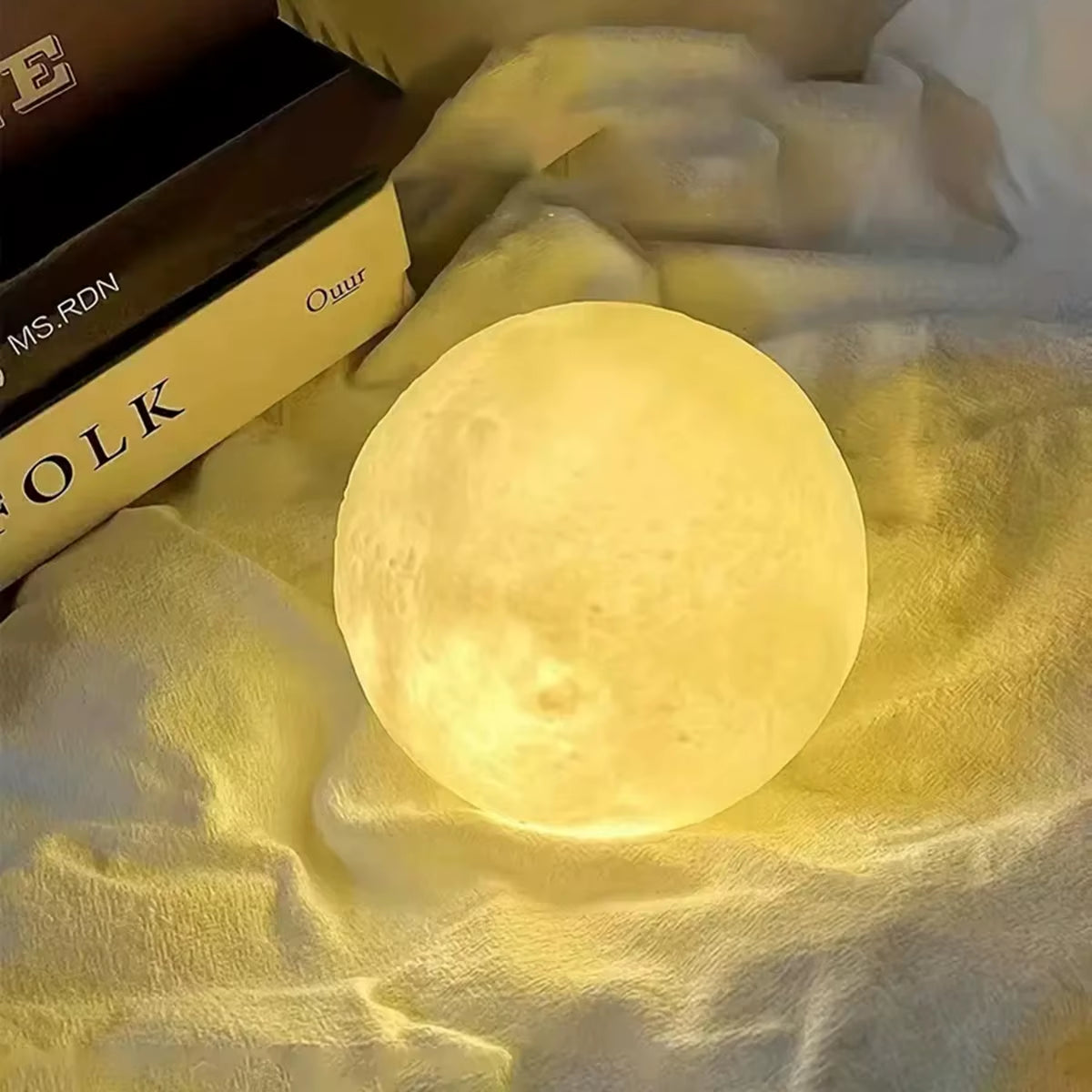 MoonGlow LED Night Light: Perfect for Kids' Rooms & Gifts!